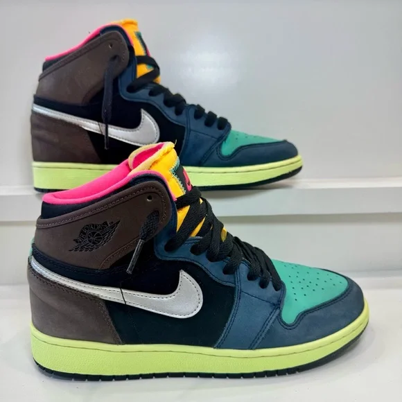 🔥🤯🦄Rare Jordan 1 Tokyo Biohack GS 6.5Y/Women 8 Cyberpunk Dystopian Streetwear - Picture 4 of 16
